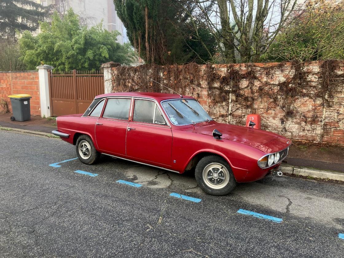 The red Triumph 2500PI shortly after its arrival in January 2025